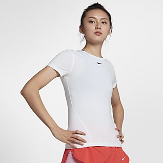 Nike Pro Rugby Overdeler og T skjorter. Nike NO Nike Pro T Skjorte V Neck Hvit Dame | unisportstore.no