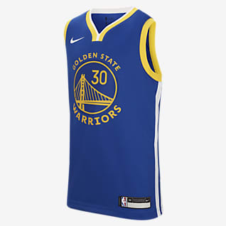 Warriors Icon Edition Nike NBA Swingman-trøje til store børn