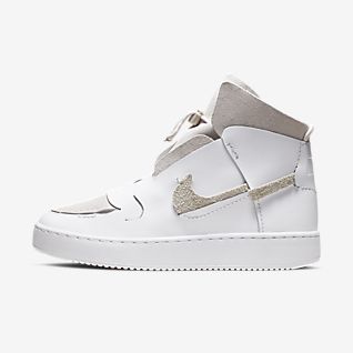 all white nike high tops womens