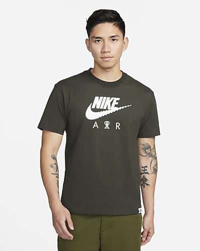 black green nike shirt