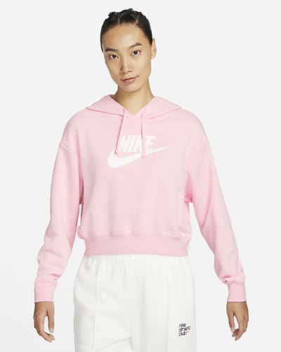 blush pink nike sweatshirt
