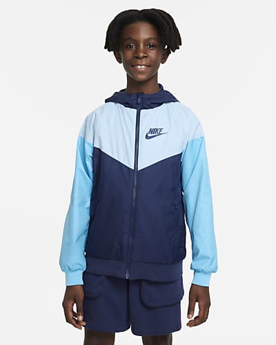 Nike Sportswear Windrunner Big Kids' (Boys') Jacket (White) Boys Jacket ...