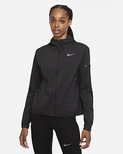 black nike zip up jacket women's