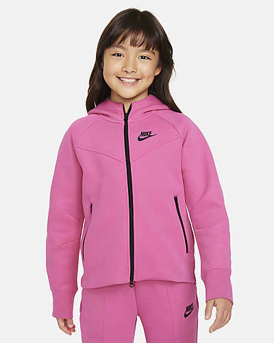 black and pink nike jogging suit