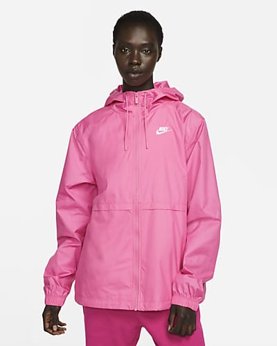 pink nike puffer jacket