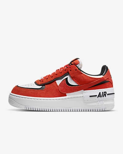 nike air force 1 low white black orange