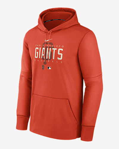 Nike Hoodie Men's Black Orange Sweatshirt Size Small Pullover dri-fit
