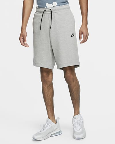 tan nike sweat shorts