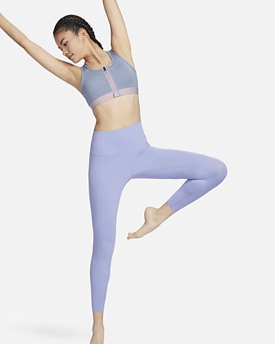 Nike Dri-fit Bliss Wide-leg Training Pants in Blue