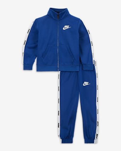 nike royal blue jogging suit