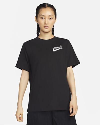 plain black nike top