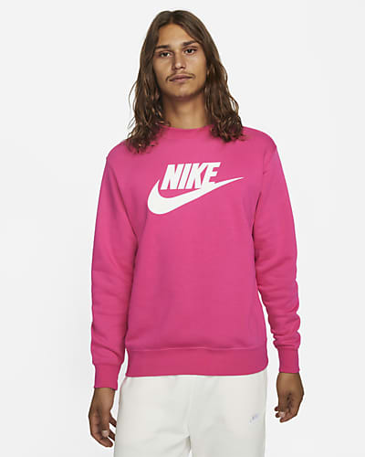 nike pink crew sweatshirt
