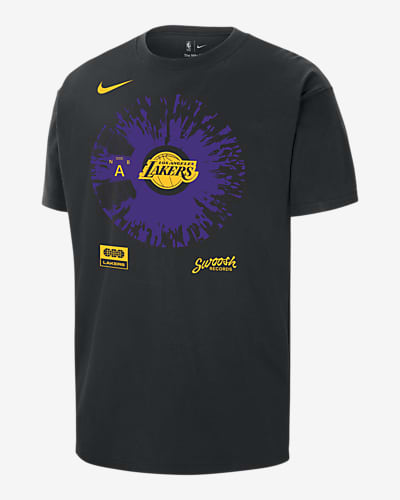 Nike Lakers LeBron James T-Shirt 2XL Black Purple India