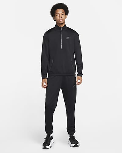 mens black nike trackies