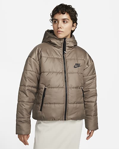 nike puffer brown