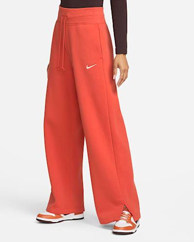 nike wide leg joggers yellow