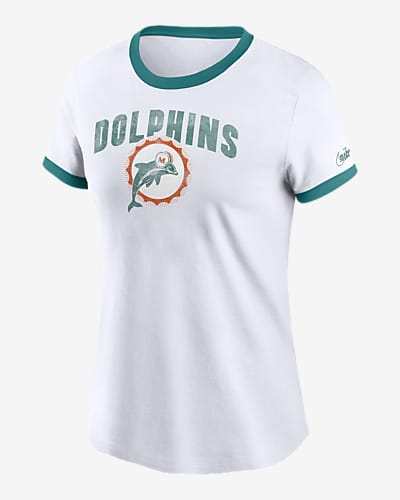 Women's Miami Dolphins Nike White Logo Performance Tank Top