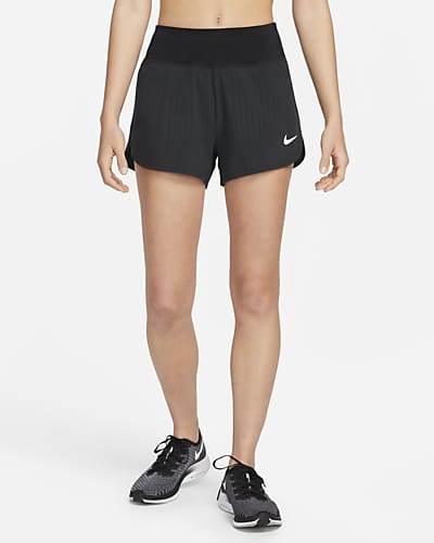 Nike womens running shorts black clearance