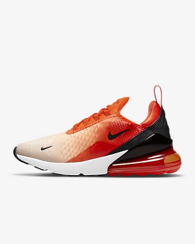 nike air max 270 black and neon orange