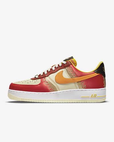 Nike Air Force 1 palomita roja, Nike Air Force 1 red swosh