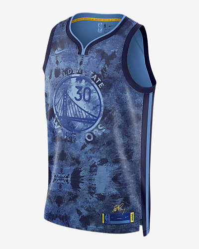 2022 City Edition NBA Golden State Warriors Mexico limited Blue#95