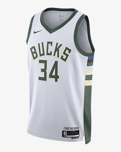 Nike 2021-22 NBA City Edition Giannis Antetokounmpo Mixtape Milwaukee Bucks Swingman Jersey / Large