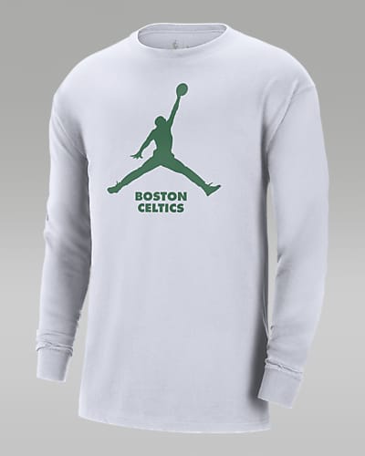 Nike Men's Boston Celtics Green Practice Long Sleeve T-Shirt, Large