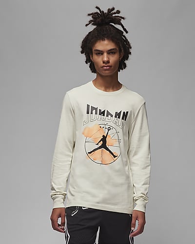 Nike Jordan Brand Miami Heat Essentials Wordmark T-Shirt in White, Size: Large
