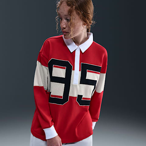 Nike Sportswear Women's Long-Sleeve Graphic Polo Top