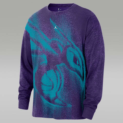 Jordan Charlotte Hornets Essential Anthem Men's Long-Sleeve Basketball T-Shirt