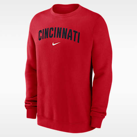 Nike Cincinnati Reds 2-Hit Men's Nike MLB Pullover Crew
