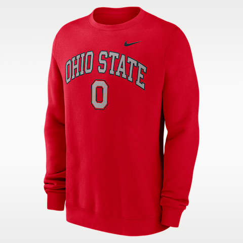 Nike Ohio State Arch Men's Nike College Pullover Crew