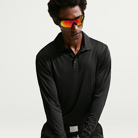 Nike Par Men's Dri-FIT Long-Sleeve Logo Golf Polo