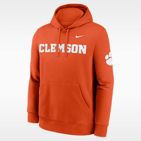 Nike Clemson Sideline Club Men's Nike College Pullover Hoodie