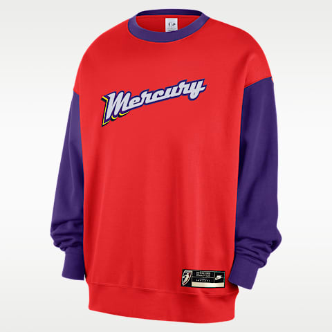 Nike Phoenix Mercury Court Origins Nike Women's WNBA Fleece Crew-Neck Sweatshirt