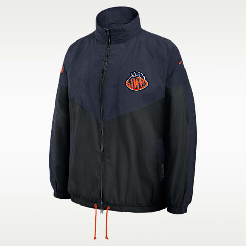 Nike Chicago Bears Rivalries Collection Women's Nike NFL Oversized Full-Zip Jacket