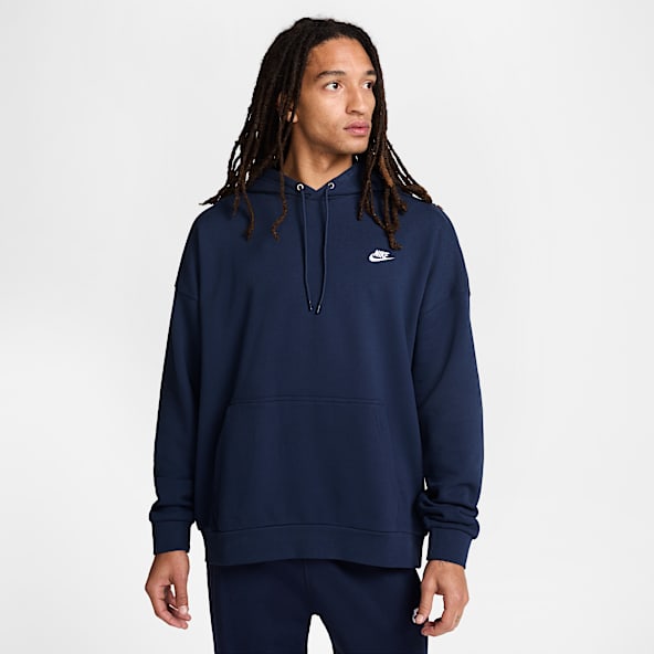 Nike Club Fleece Bol Kesimli Fransız Havlu Kumaşı Erkek Kapüşonlu Sweatshirt'ü