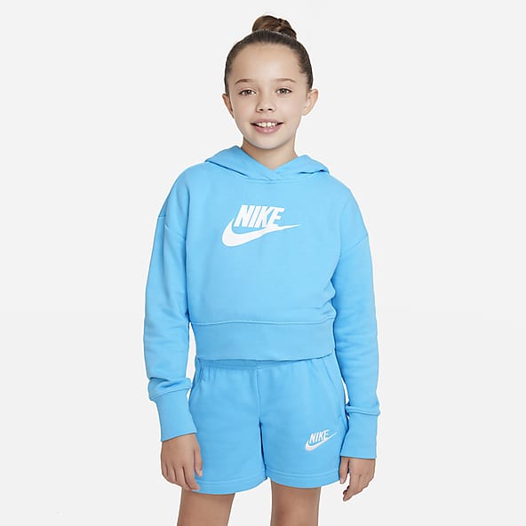 Nike Sportswear Club Big Kids' (Girls') French Terry Cropped Hoodie