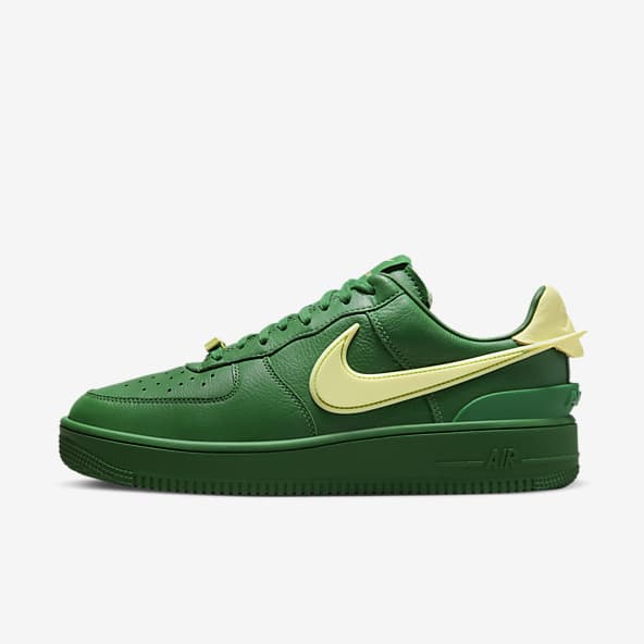 Línea del sitio Embajador paleta Green Air Force 1 Shoes. Nike IN
