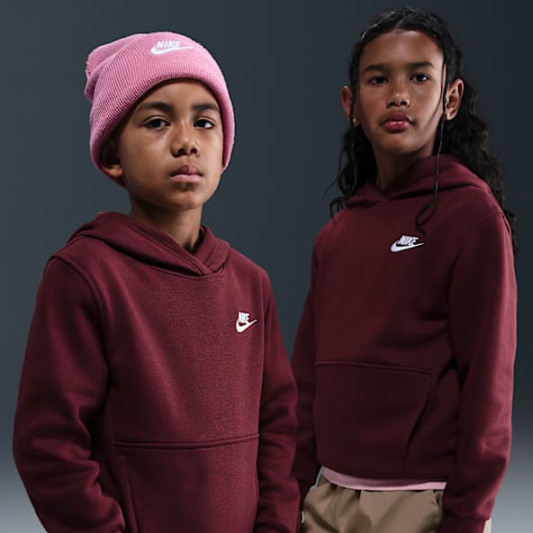 Nike Sportswear Club Fleece Pullover-hættetrøje til større børn
