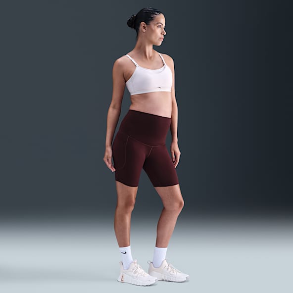 Nike (M) One Women's Dri-FIT High-Waisted 20.5cm (approx.) Biker Shorts With Pockets (Maternity)