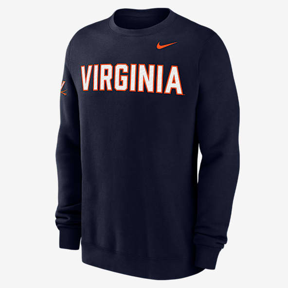 Virginia Club Fleece Men's Nike College Crew-Neck Sweatshirt