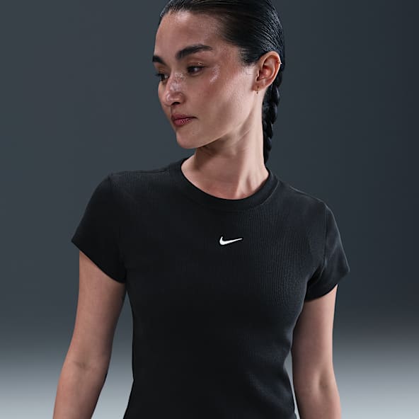 Nike Sportswear 女款緊身羅紋短袖 T 恤