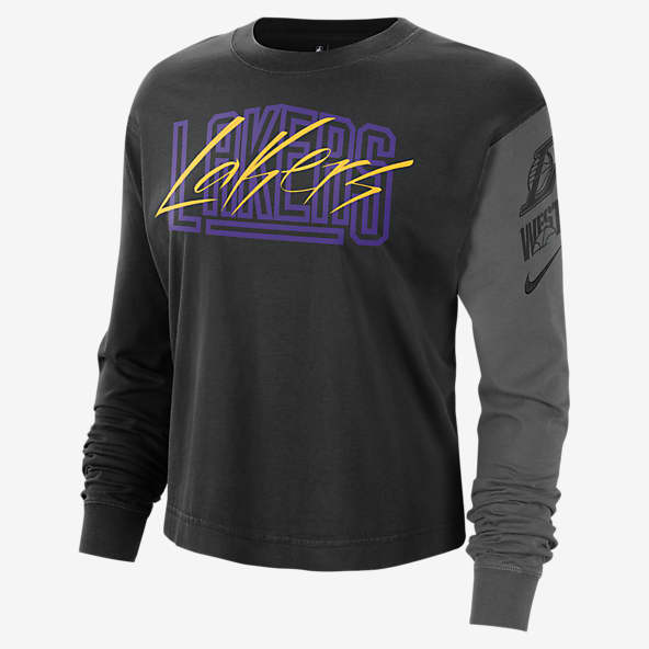 Nike Los Angeles Lakers Black Long Sleeve Shooting Performance Shirt Size: Medium
