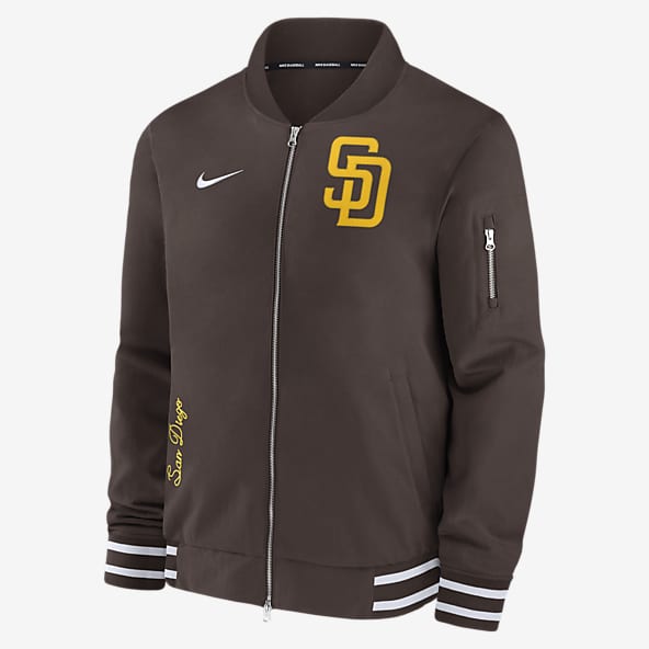 San Diego Padres Authentic Collection Men's Nike MLB Full-Zip Bomber Jacket