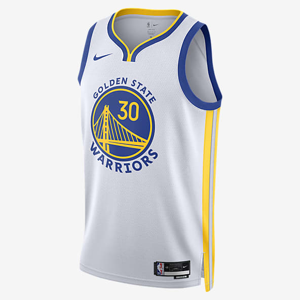 Nike Youth Golden State Warriors Steph Curry #30 Blue Icon Swingman Jersey, Boys', XL