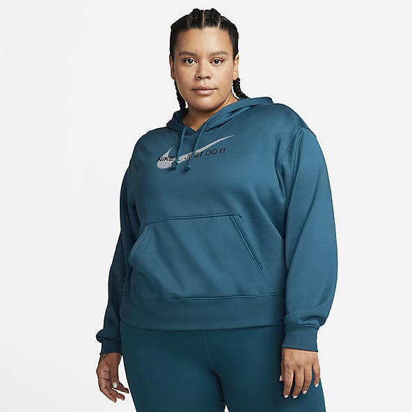 Womens Plus Size Blue Hooded. Nike.com