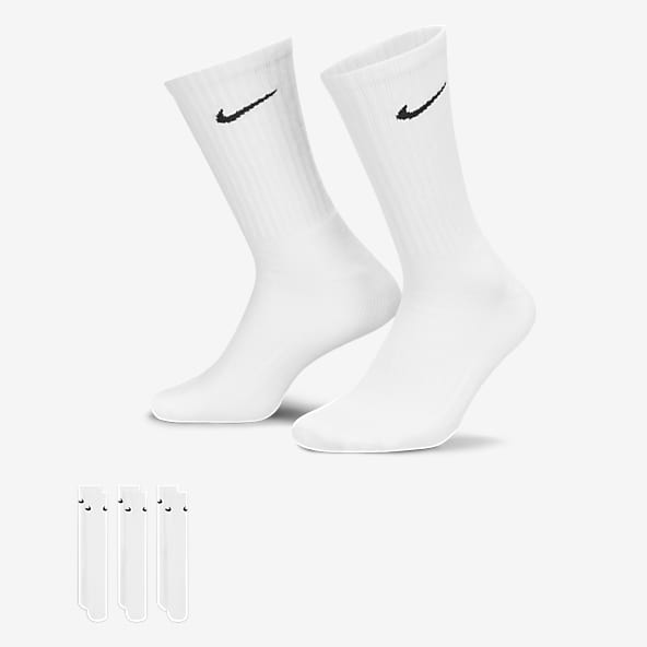 Nike Cushion Crew Paire de 3 chaussettes Homme Blanc/Noir FR : chaussettes  : 39-42 (Taille Fabricant : M) : NIKE: : Mode