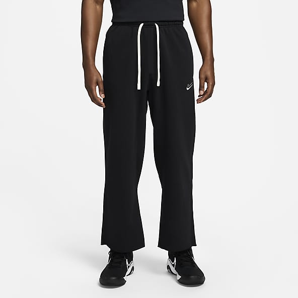 Stylish Black Nike Track Sweat Pants with Ankle Zippers (XL)