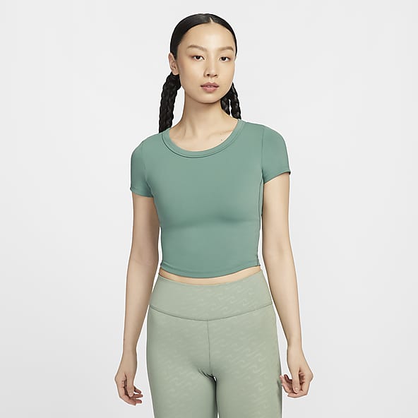 ナイキ ワン フィッテド ウィメンズ Dri-FIT ショートスリーブ クロップド トップ